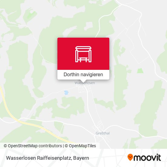 Wasserlosen Raiffeisenplatz Karte
