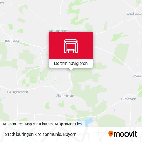 Stadtlauringen Kreisenmühle Karte