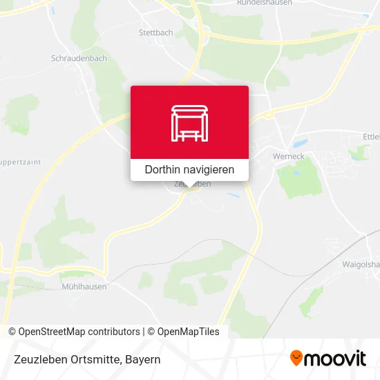 Zeuzleben Ortsmitte Karte