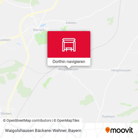 Waigolshausen Bäckerei Wehner Karte