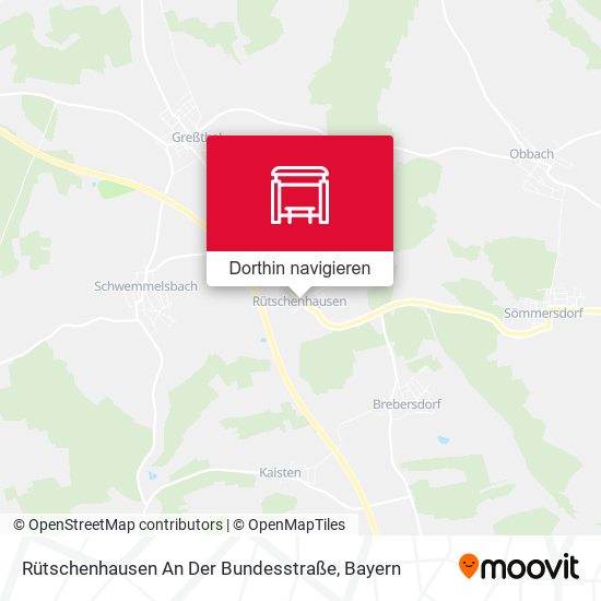 Rütschenhausen An Der Bundesstraße Karte