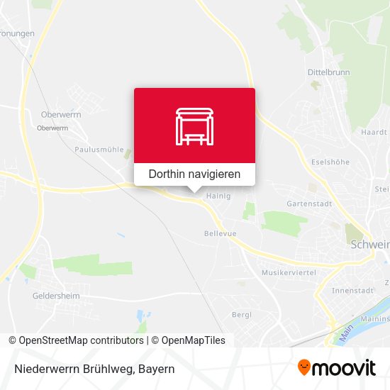 Niederwerrn Brühlweg Karte