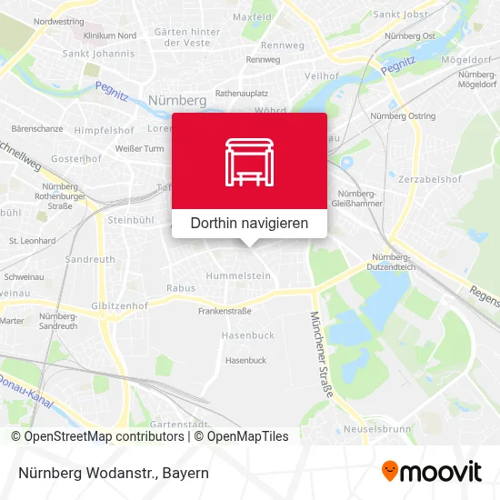 Nürnberg Wodanstr. Karte