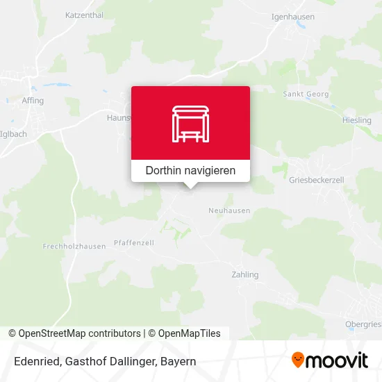 Edenried, Gasthof Dallinger Karte