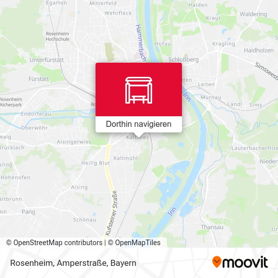 Rosenheim, Amperstraße Karte