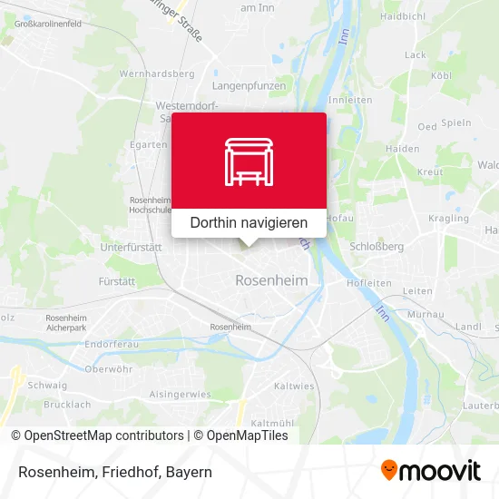 Rosenheim, Friedhof Karte