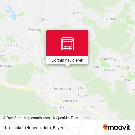 Kronacker (Hohenlinden) Karte