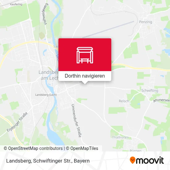 Landsberg, Schwiftinger Str. Karte