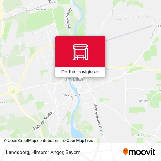 Landsberg, Hinterer Anger Karte