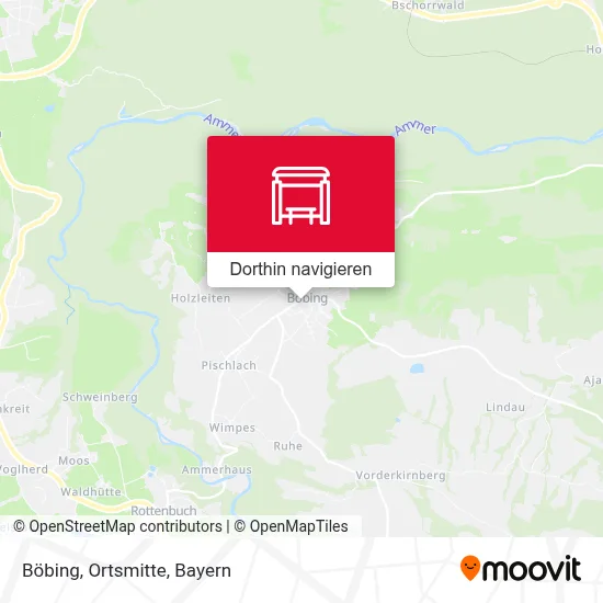 Böbing, Ortsmitte Karte