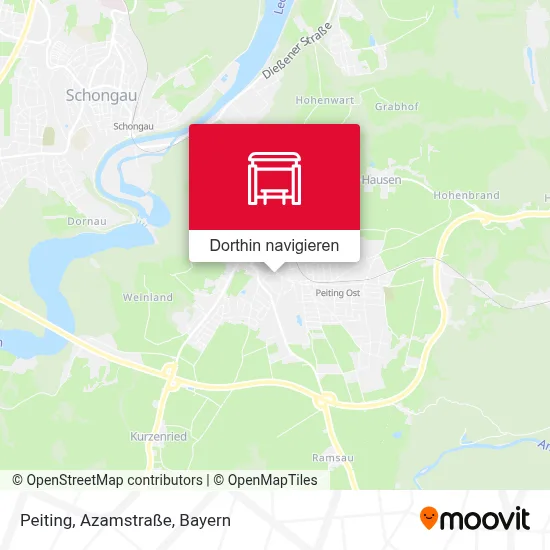 Peiting, Azamstraße Karte
