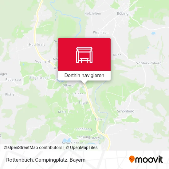 Rottenbuch, Campingplatz Karte