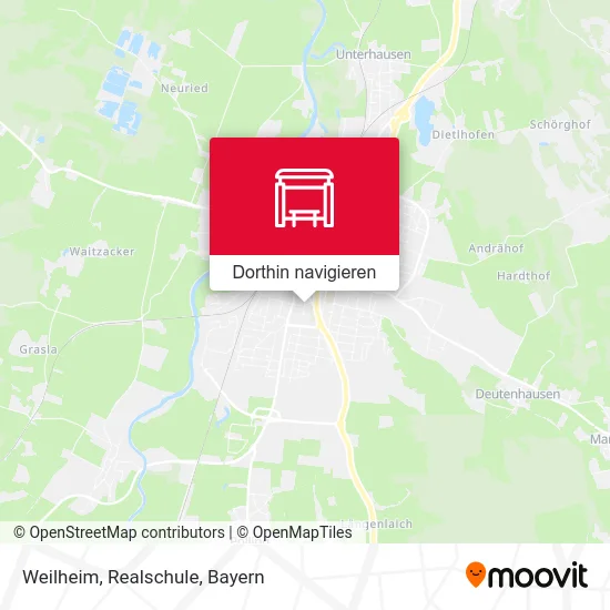 Weilheim, Realschule Karte