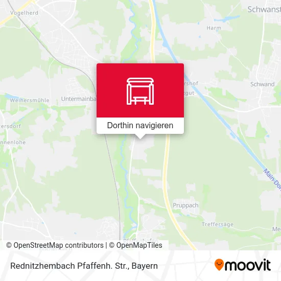 Rednitzhembach Pfaffenh. Str. Karte