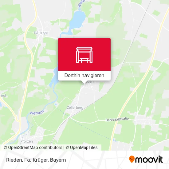 Rieden, Fa. Krüger Karte