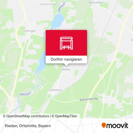 Rieden, Ortsmitte Karte