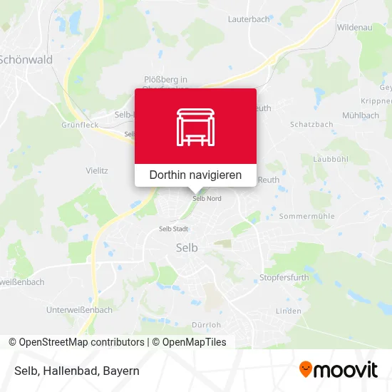 Selb, Hallenbad Karte