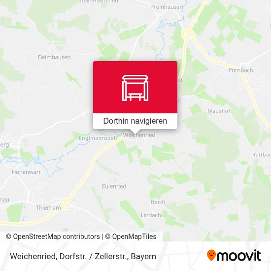 Weichenried, Dorfstr. / Zellerstr. Karte