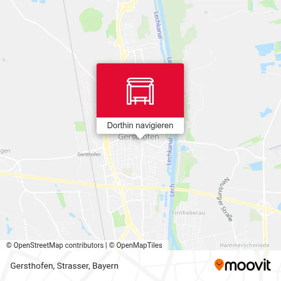 Gersthofen, Strasser Karte