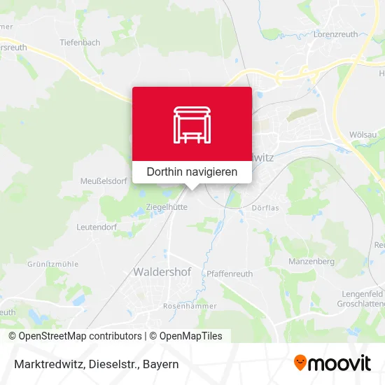 Marktredwitz, Dieselstr. Karte