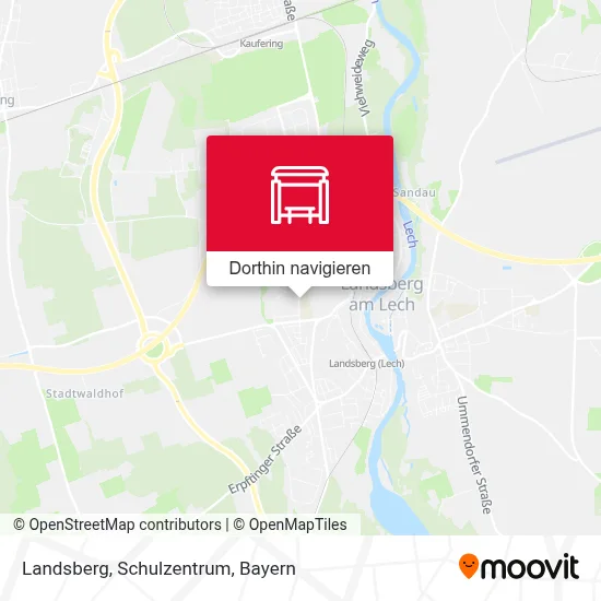 Landsberg, Schulzentrum Karte