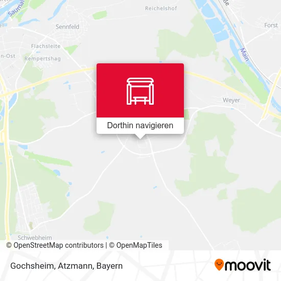 Gochsheim, Atzmann Karte