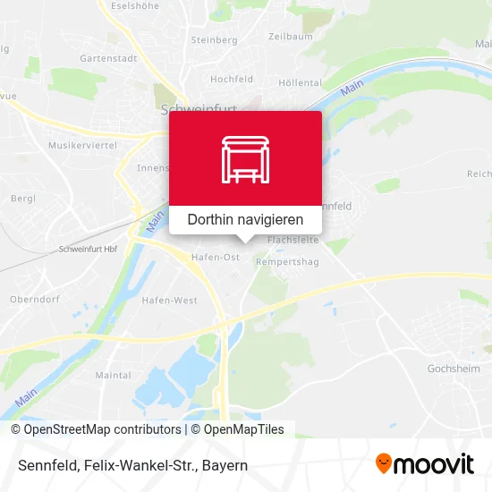 Sennfeld, Felix-Wankel-Str. Karte