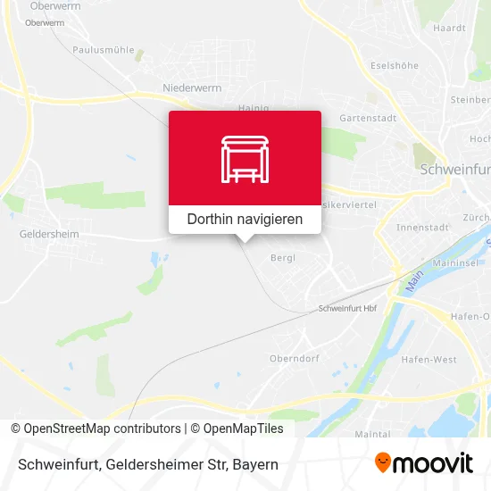 Schweinfurt, Geldersheimer Str Karte