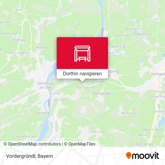 Vordergründl Karte
