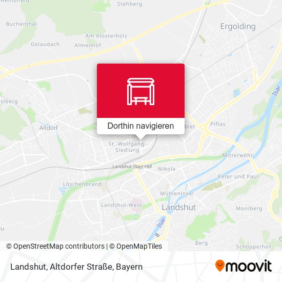 Landshut, Altdorfer Straße Karte