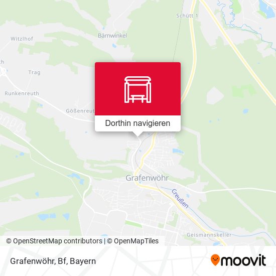 Grafenwöhr, Bf Karte