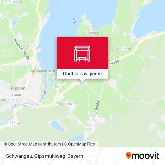 Schwangau, Gipsmühlweg Karte