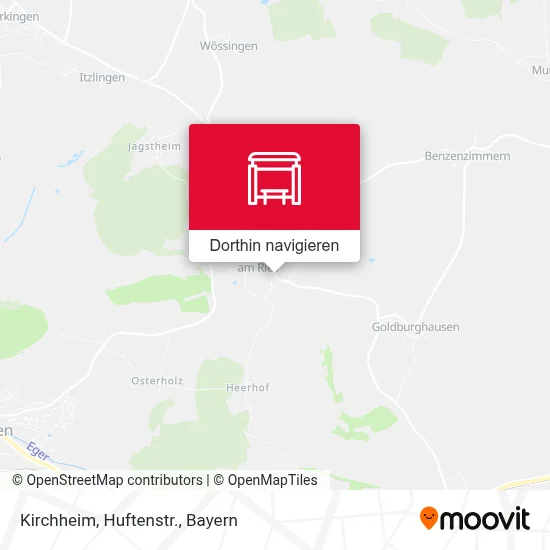 Kirchheim, Huftenstr. Karte