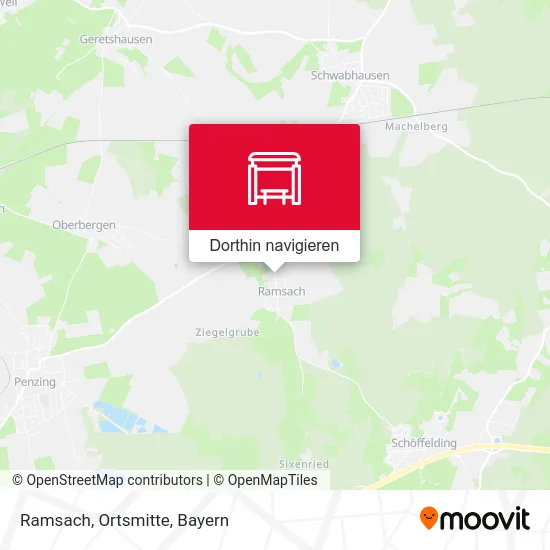 Ramsach, Ortsmitte Karte