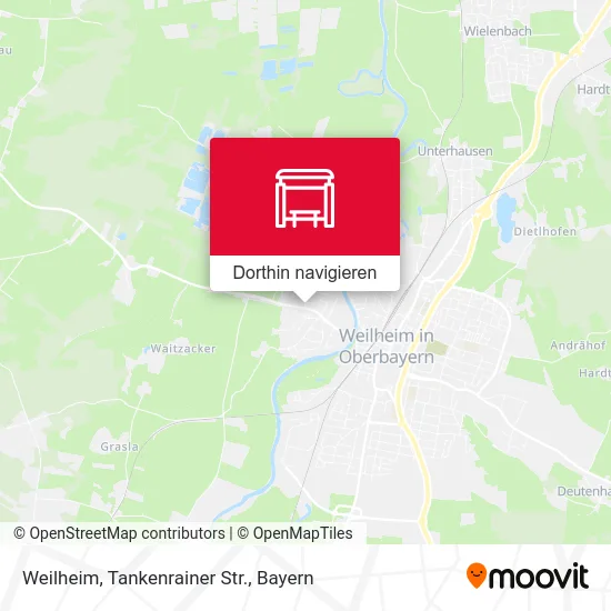 Weilheim, Tankenrainer Str. Karte