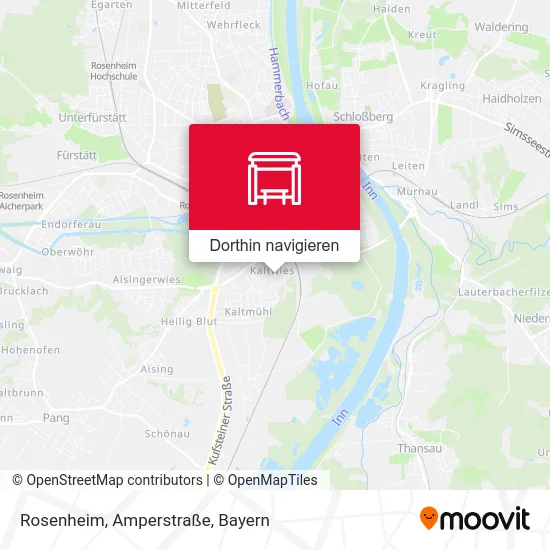 Rosenheim, Amperstraße Karte