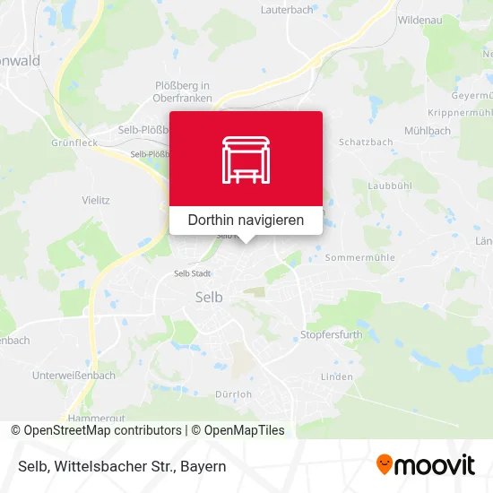 Selb, Wittelsbacher Str. Karte