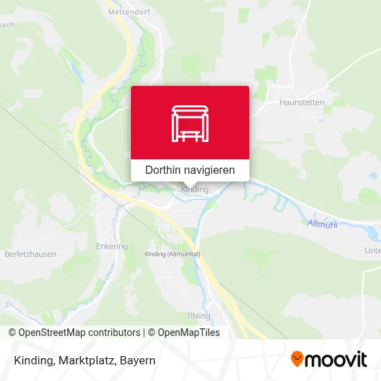 Kinding, Marktplatz Karte