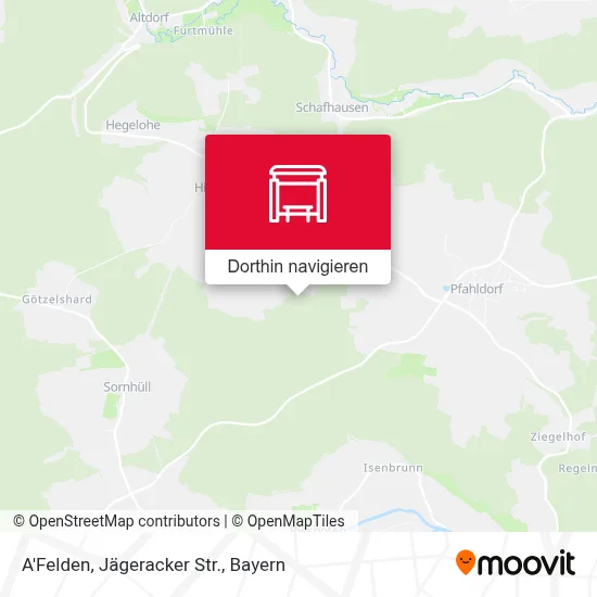 A'Felden, Jägeracker Str. Karte