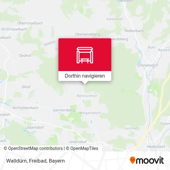 Walldürn, Freibad Karte