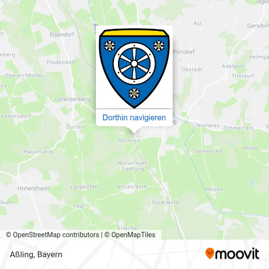 Aßling Karte