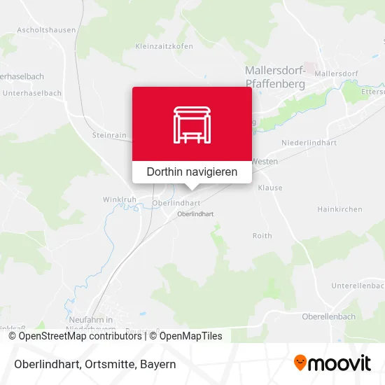 Oberlindhart, Ortsmitte Karte