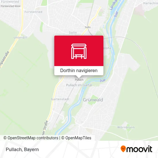 Pullach Karte