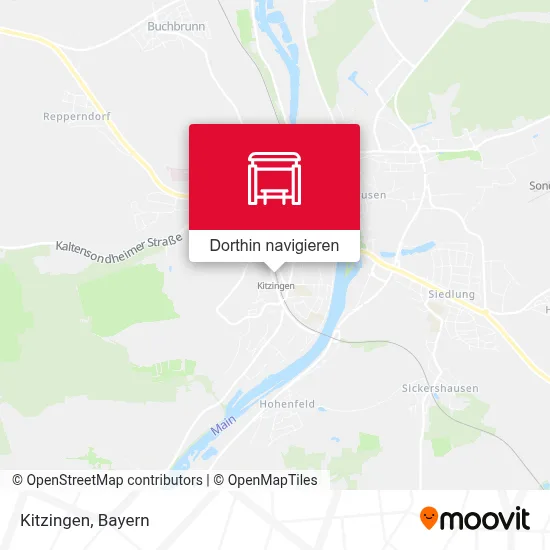 Kitzingen Karte