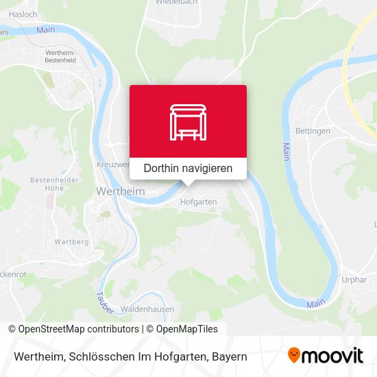 Wertheim, Schlösschen Im Hofgarten Karte