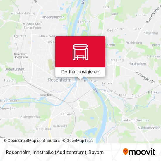 Rosenheim, Innstraße (Audizentrum) Karte