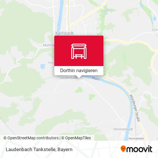 Laudenbach Tankstelle Karte