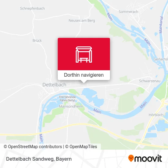 Dettelbach Sandweg Karte