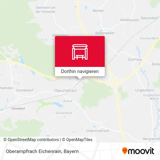 Oberampfrach Eichenrain Karte
