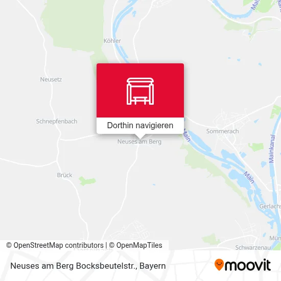 Neuses am Berg Bocksbeutelstr. Karte